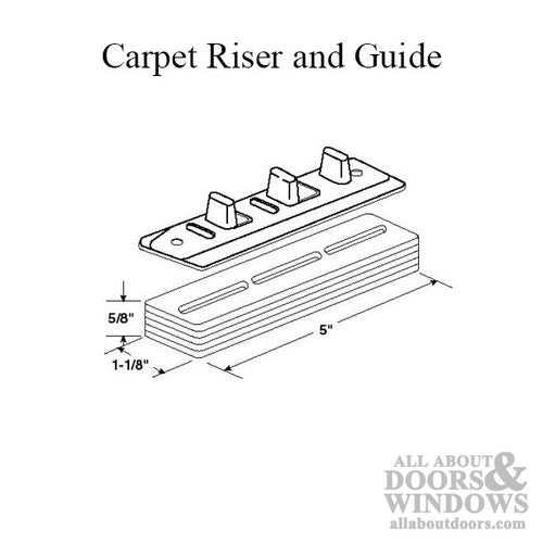 Riser and guide for Carpet - Riser and guide for Carpet