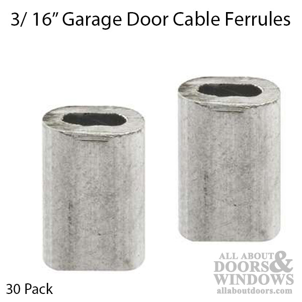 Cable Ferrules - Bulk - 3/16 Inch - 30 pcs - Cable Ferrules - Bulk - 3/16 Inch - 30 pcs