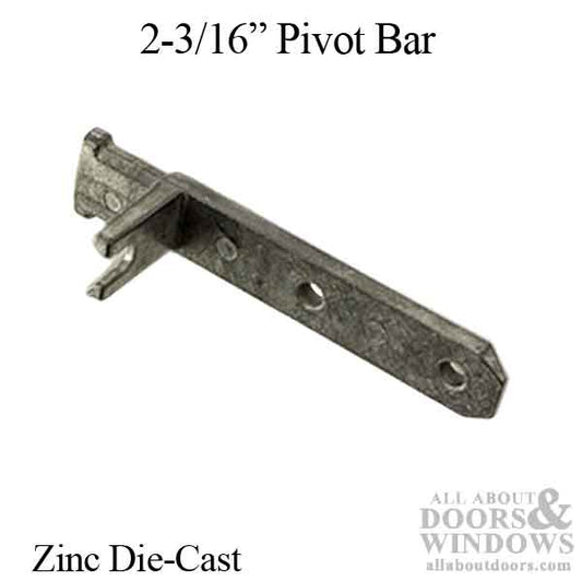 Pivot Bar, T-Head, Quick Tilt, 2-3/16", Zinc Die-Cast