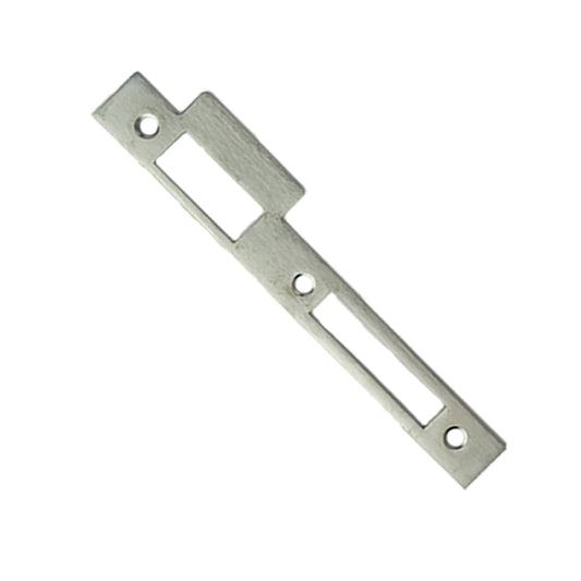 Strike Plate, Latch & Deadbolt, Square Corners - Satin Chrome