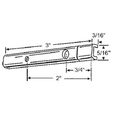 Pivot Bar, 3 inch  Length, Universal Design - Pivot Bar, 3 inch  Length, Universal Design