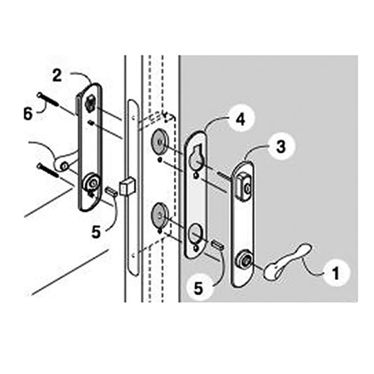 IPD Mortise Lock Drive Bar Spindle For 1.75 Inch Doors Mortise Lock Spindle
