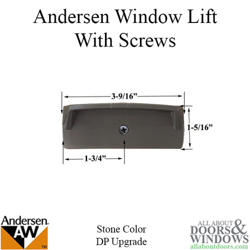 Andersen Perma-Shield Narroline Windows - Lift with Screws - DP Upgrade, Stone - Andersen Perma-Shield Narroline Windows - Lift with Screws - DP Upgrade, Stone