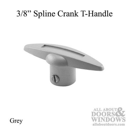 Crank Handle, 3/8 Spline, T-Shape - Grey - Crank Handle, 3/8 Spline, T-Shape - Grey