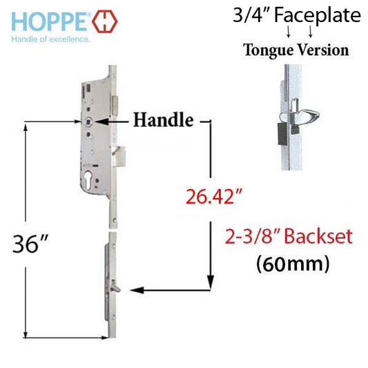 20mm Manual 60/92 Gear, Tongue at 26.42", 1" D/B, 36"