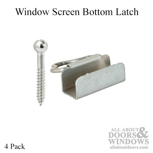 Window Screen Bottom Latch, 7/16 x 1-5/16