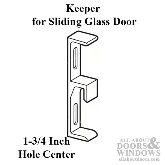 Keeper / Strike, 11/32 Wide, for Sliding Patio Door
