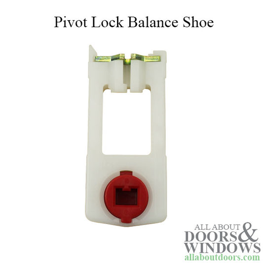 Pivot Lock Balance Shoe, 31/32 x 2-1/16 x 3/8, Small Tilt block, Red Cam