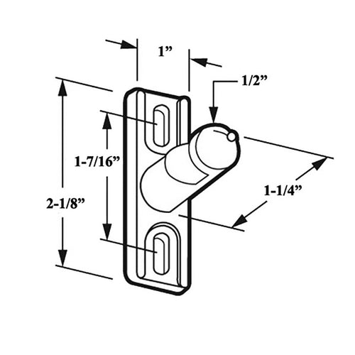 Face Mount Keeper with 1-7/16