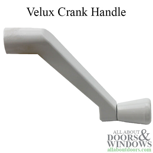 Velux Crank Handle, 5/16 Spline, 3-5/8 Projection - White - Velux Crank Handle, 5/16 Spline, 3-5/8 Projection - White