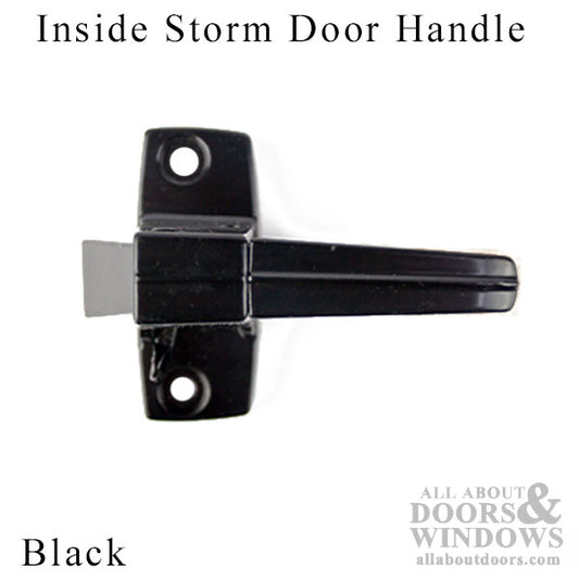 Inside Storm Door Handle ZD Flat Slot Black