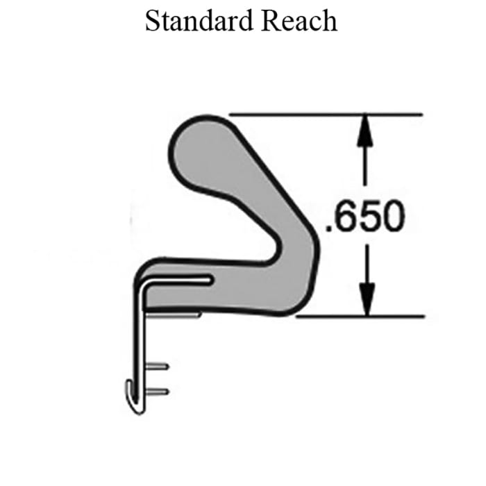 Door Jamb Weatherstrip, 96 inch Standard Stick, Choose Color - Door Jamb Weatherstrip, 96 inch Standard Stick, Choose Color
