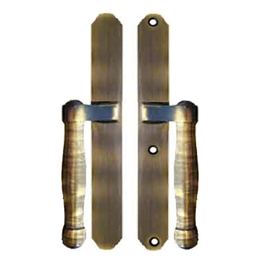 HOPPE HLS 9000 Sliding Door Handle Set Fixed Dummy Antique Brass