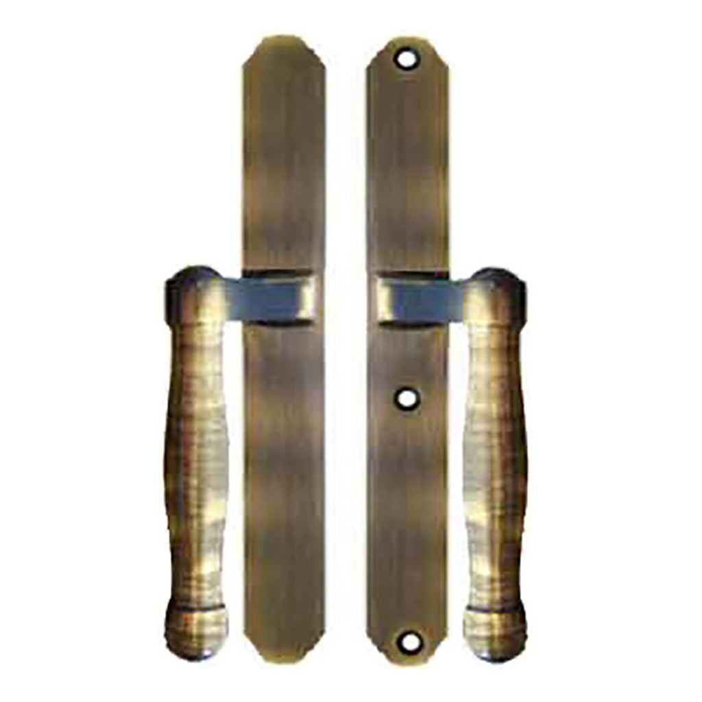 HOPPE HLS 9000 Sliding Door Handle Set Fixed Dummy Antique Brass - HOPPE HLS 9000 Sliding Door Handle Set Fixed Dummy Antique Brass