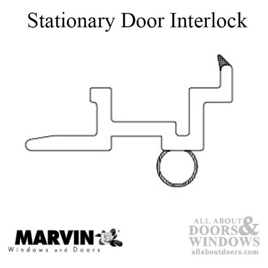 Marvin Trim V715 Interlock for Stationary Door Panel Beige