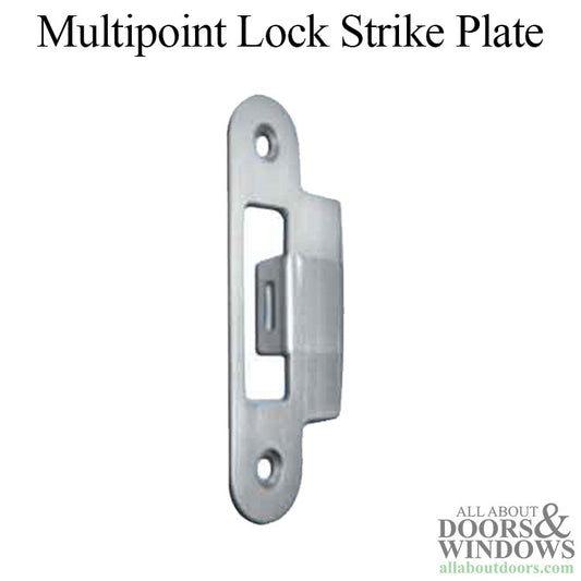 GU / Ferco Multipoint Top and Bottom Strike for 1-3/4 Thick Door - Satin Nickel