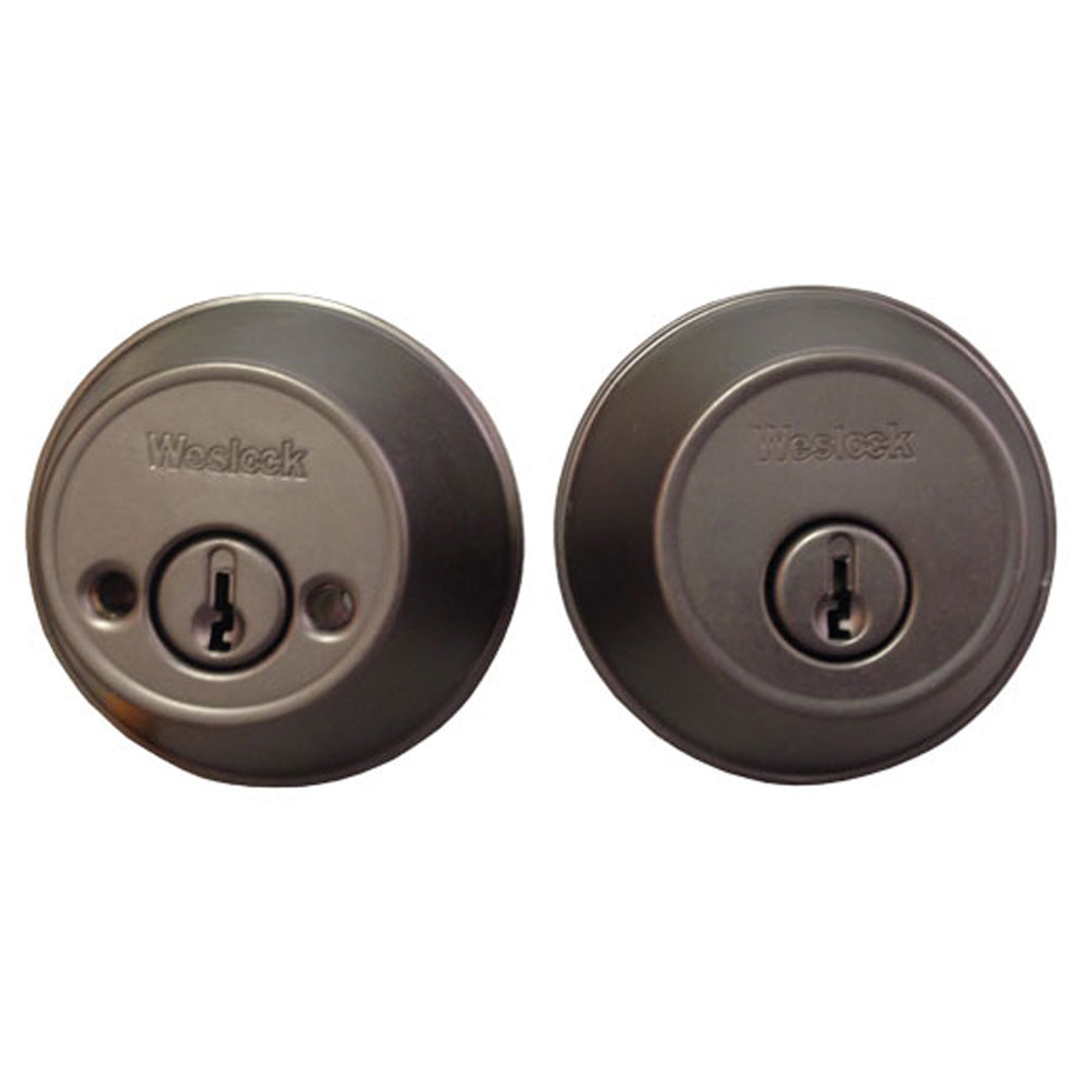 Weslock Deadbolt - 372-2 Double Cylinder - Weathered Pewter - Weslock Deadbolt - 372-2 Double Cylinder - Weathered Pewter