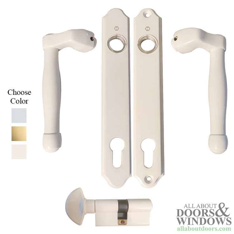 Fuhr L Type Handle Set for Sliding Patio Door Active Keyed - Fuhr L Type Handle Set for Sliding Patio Door Active Keyed