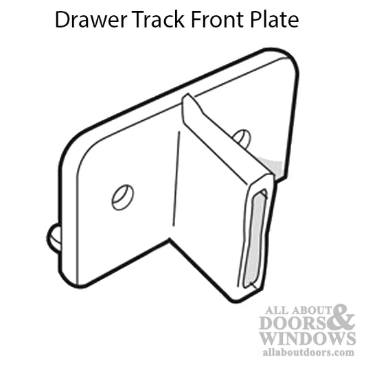 DRAWER TRACK FRONT PLATE