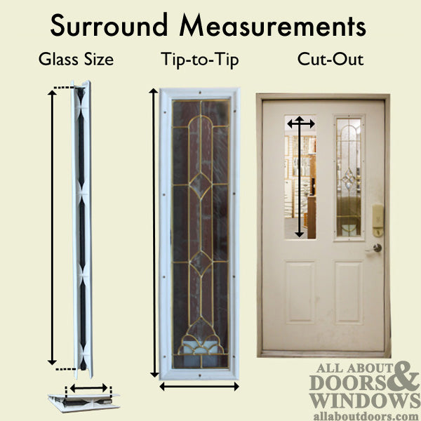 Therma-Tru 7 X 64 X 1, 1-Lite door glass & surround with Internal blinds - Therma-Tru 7 X 64 X 1, 1-Lite door glass & surround with Internal blinds