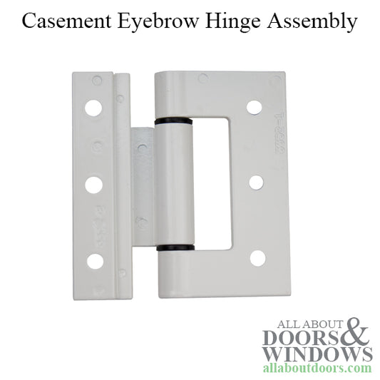 Weather Shield Casement Eyebrow Hinge Assembly -White