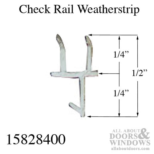 Marvin Single & E-Z Tilt Double Hung, Tilt Pac Weatherstrip V116 - White - Marvin Single & E-Z Tilt Double Hung, Tilt Pac Weatherstrip V116 - White