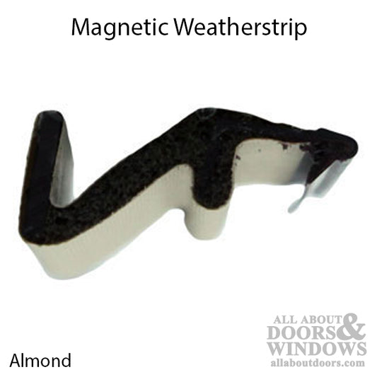 Magnetic weatherstrip For Hinged Doors On Lock Side and Top Of Door Frame
