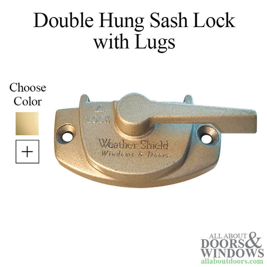 Truth 17.68 Weather Shield Logo, ProShield Double Hung Sash Lock, with Lugs, Right Hand