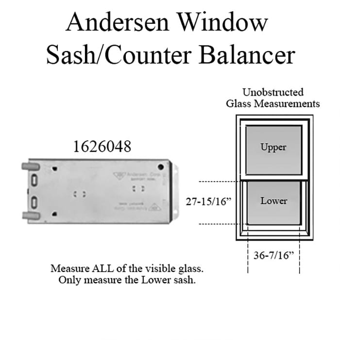 Andersen 200 Series Narroline Window Sash/Counter Balancer - 1231 - Andersen 200 Series Narroline Window Sash/Counter Balancer - 1231