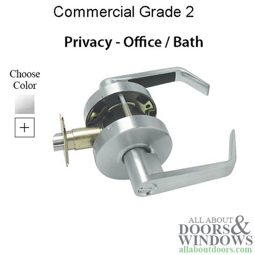 Privacy Lever Lock, 2-3/4bs,  Commercial Grade 2  Saturn Series - Privacy Lever Lock, 2-3/4bs,  Commercial Grade 2  Saturn Series