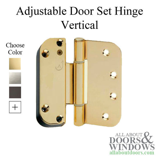 V400 Vertical Adjustable Set Hinge 2D - Choose Color