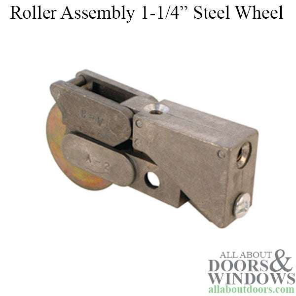 Slidng Door Roller For Fleetwood and Fullview Sliding Doors 1.25 Inch Steel Ball Bearing Wheel Metal Housing - Slidng Door Roller For Fleetwood and Fullview Sliding Doors 1.25 Inch Steel Ball Bearing Wheel Metal Housing
