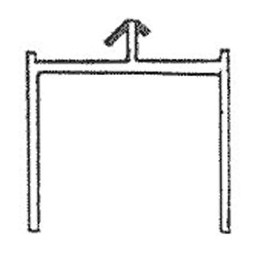 Head Track Screen Channel for Sliding Door 94 Inch Track Length - Head Track Screen Channel for Sliding Door 94 Inch Track Length