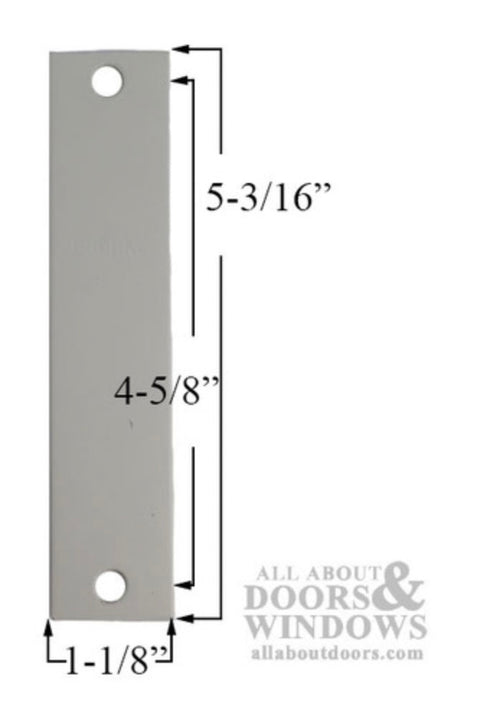 Door Jamb Filler Plate 1-1/8 x 5-1/4 - Gray Primer - Door Jamb Filler Plate 1-1/8 x 5-1/4 - Gray Primer