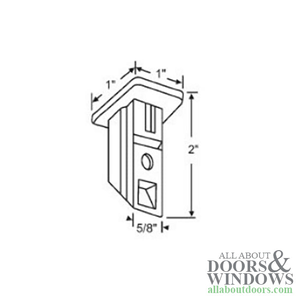 Seasonall Top Sash Guide For 60 Series Window Balances - White - Seasonall Top Sash Guide For 60 Series Window Balances - White