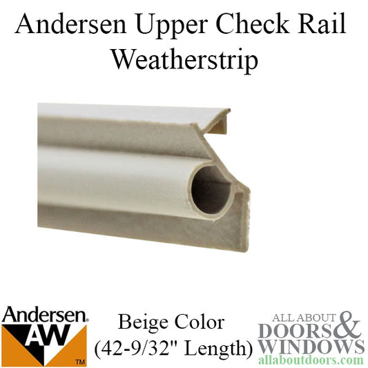 Andersen Upper Check Rail  TW38 Weatherstrip 42-9/32 Length