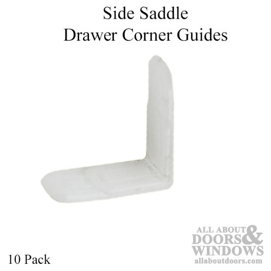 Side Saddle Drawer Corner Guides - Plastic