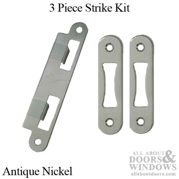 G-U / Ferco  Set of 3 Strikes Plates for 1-3/4