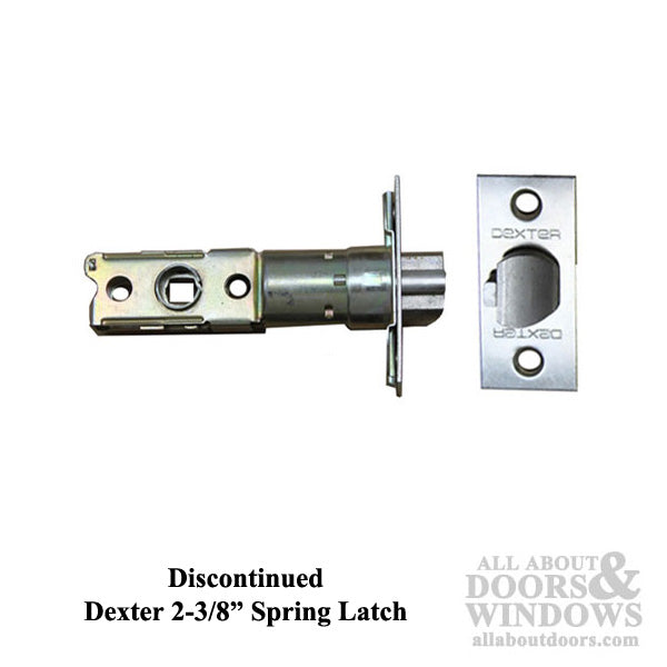 Dexter Spring Latch, 2-3/8 Backset, Square Face - Discontinued - Dexter Spring Latch, 2-3/8 Backset, Square Face - Discontinued