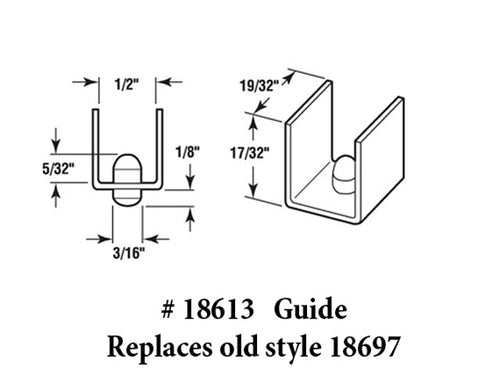 Shower Door Guide - Unknown - Replace with New Style - Shower Door Guide - Unknown - Replace with New Style