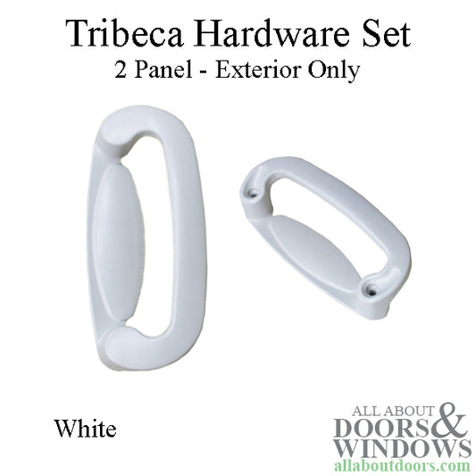 Andersen Tribeca 2-Panel Exterior Trim Hardware - White