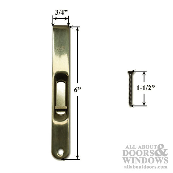 Hinged Door Flush Bolt - Choose Color - Hinged Door Flush Bolt - Choose Color