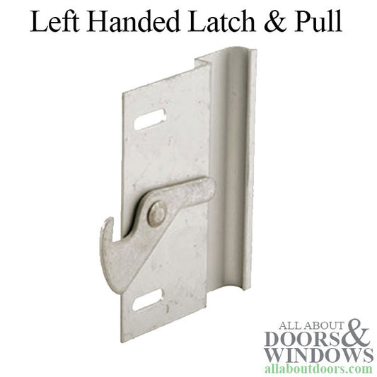 Left Hand Aluminum Latch & Pull Handle Set for Sliding Screen Door - Aluminum