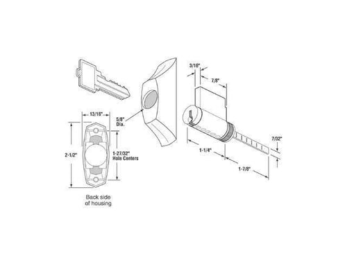 Keyed Locking Unit for Sliding Patio Door - Keyed Locking Unit for Sliding Patio Door