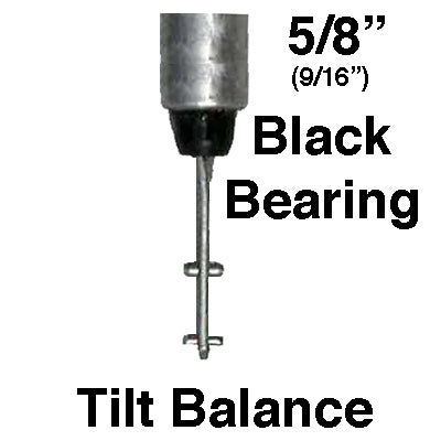 5/8 Inch Spiral Tilt-In Window Balance Rod w/ Black Bearing