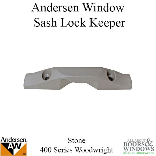 Andersen Sash Lock Keeper for 400 Series Woodwright Double Hung Window Stone