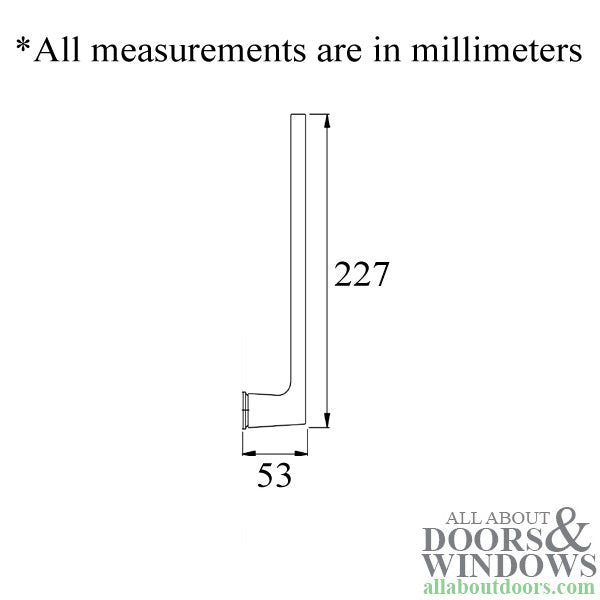 Dallas Handle for Lift and Slide Door System - Resista Satin Nickel - Dallas Handle for Lift and Slide Door System - Resista Satin Nickel