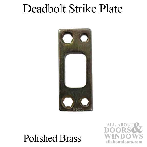 Strike Plate, Deadbolt, 4-Hole H.D. - Strike Plate, Deadbolt, 4-Hole H.D.