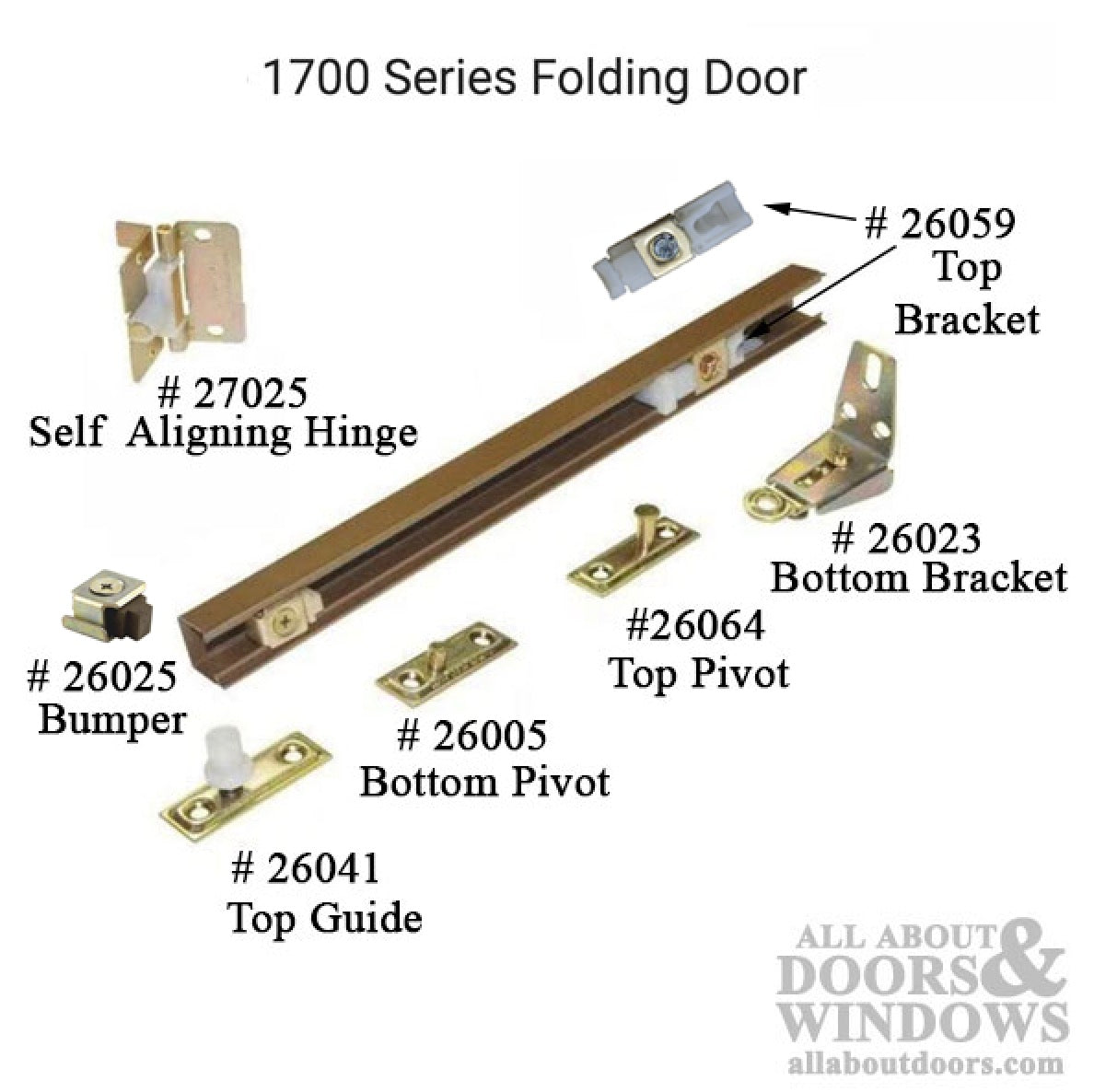 Top Pivot Bracket, Bi-fold Doors - Top Pivot Bracket, Bi-fold Doors