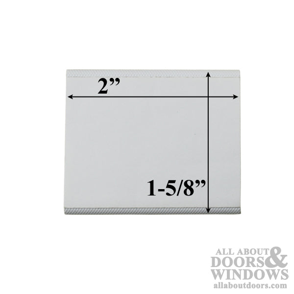 Corner Dust Pad, 1-5/8 x 2, Adhesive Back - Choose Color - Corner Dust Pad, 1-5/8 x 2, Adhesive Back - Choose Color